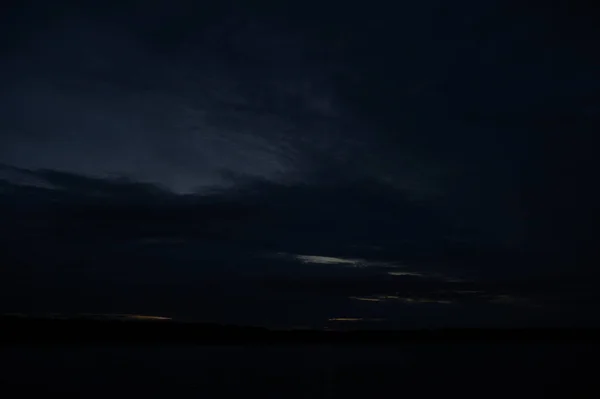 Мальовничий Вид Нескінченне Темне Небо Рано Вранці — стокове фото