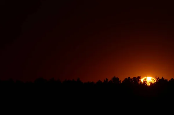 Nubes del cielo puesta del sol — Foto de Stock