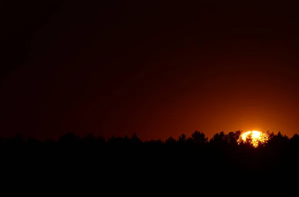 夕阳西下 — 图库照片