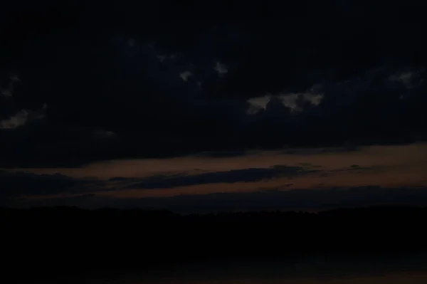 Pintoresca Vista Del Interminable Cielo Oscuro Amanecer — Foto de Stock