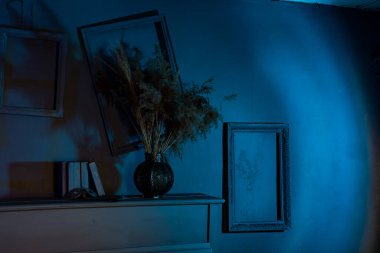 beautiful blue room interior