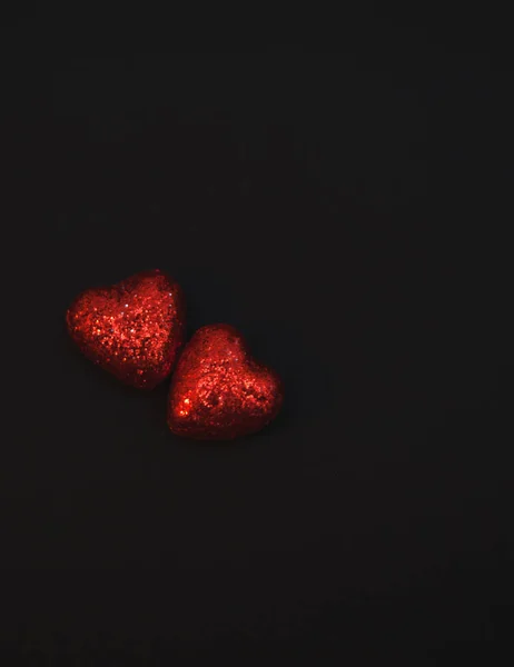 Pequeño Corazón Sobre Fondo Festivo Feliz Día San Valentín — Foto de Stock