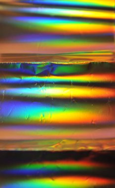 Bulanık holografik folyo dokusu.