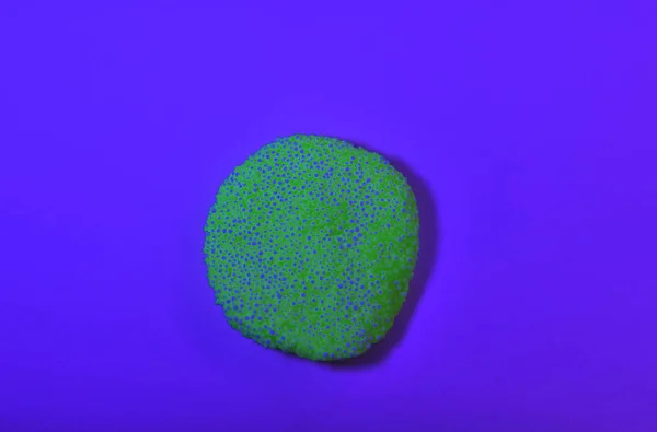 Neon Glowing Slime Duotone — Stock Photo, Image