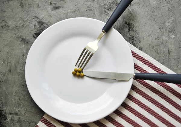 Conceptual Image Diet Theme Plate Some Food — Stock Photo, Image