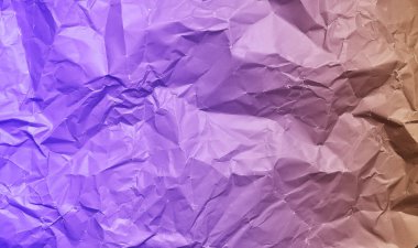 Buruşmuş kağıt dokusu fotoğrafı. Soyut kağıt arkaplanı.