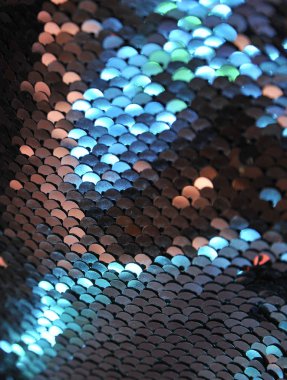 Köpüklü payetlerin dokusunun fotoğrafı.