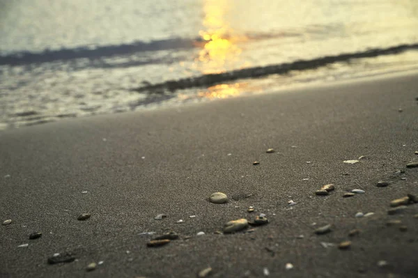 Прекрасний Вид Захід Сонця Літній Пляж — стокове фото