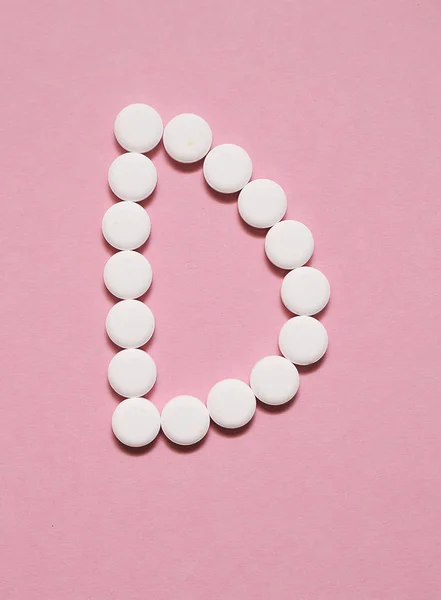 Narkotyki Różowym Tle Koncepcja Opieki Zdrowotnej — Zdjęcie stockowe