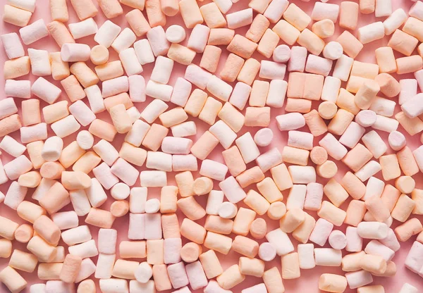 Marshmallow Barevném Pozadí Sladkosti — Stock fotografie