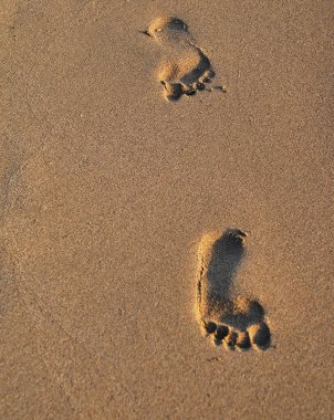 Kumda ayak izleri