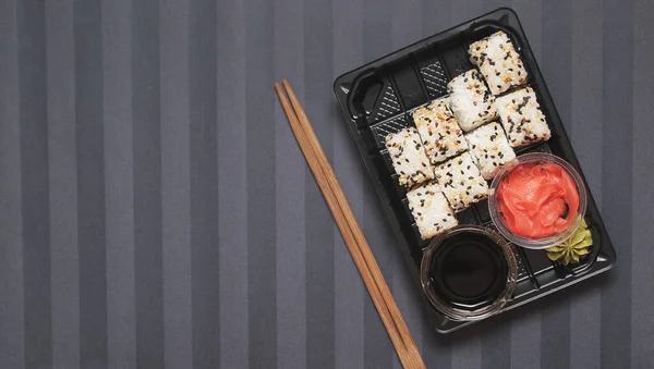 Japanese Food Stone Background — Stock Photo, Image