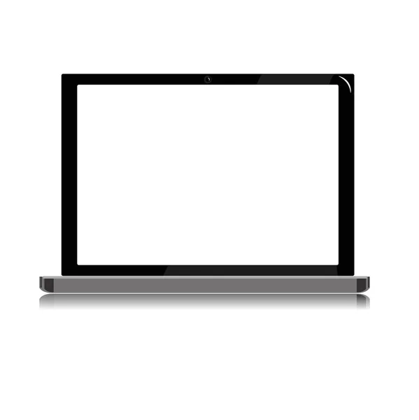 Laptop Hældning Grader Isoleret Hvid Baggrund Computer Notesbog Med Hvid - Stock-foto