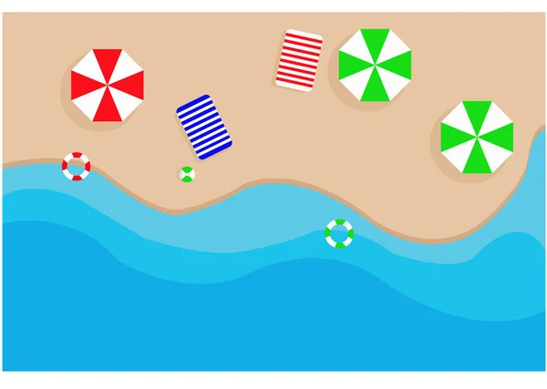 Летний Отдых Пляже Освежает Зонтиком Внутреннем Дворе Берегу — стоковое фото