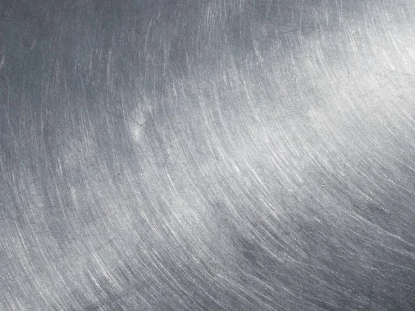 Textura din oțel inoxidabil cu zgârieturi circulare . — Fotografie, imagine de stoc