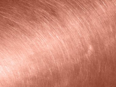 Dairesel çizik ile bakır metal doku.