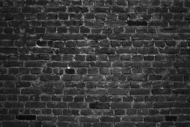 koyu siyah eski tuğla duvar