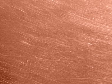 Dairesel çizik ile bakır metal doku.