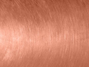 Dairesel çizik ile bakır metal doku.