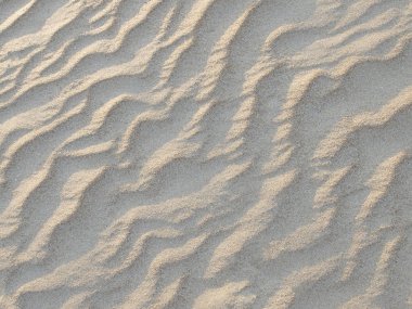 Sahilde ya da çölde kum dalgaların doku. kum dalgaların çapraz.
