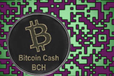 Altın kripto kodu arka planda Token Bitcoincash Bch sikke kripto para