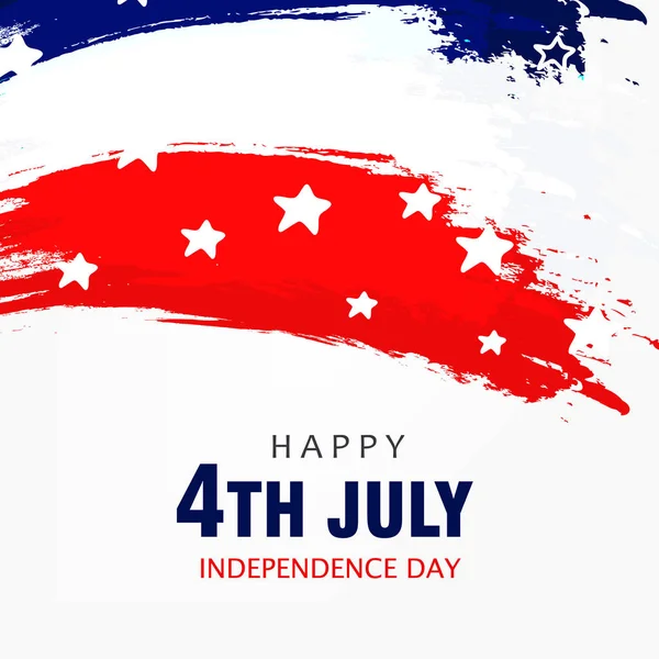 Tarjeta Felicitación Para Día Independencia Día Festivo Federal Americano — Vector de stock