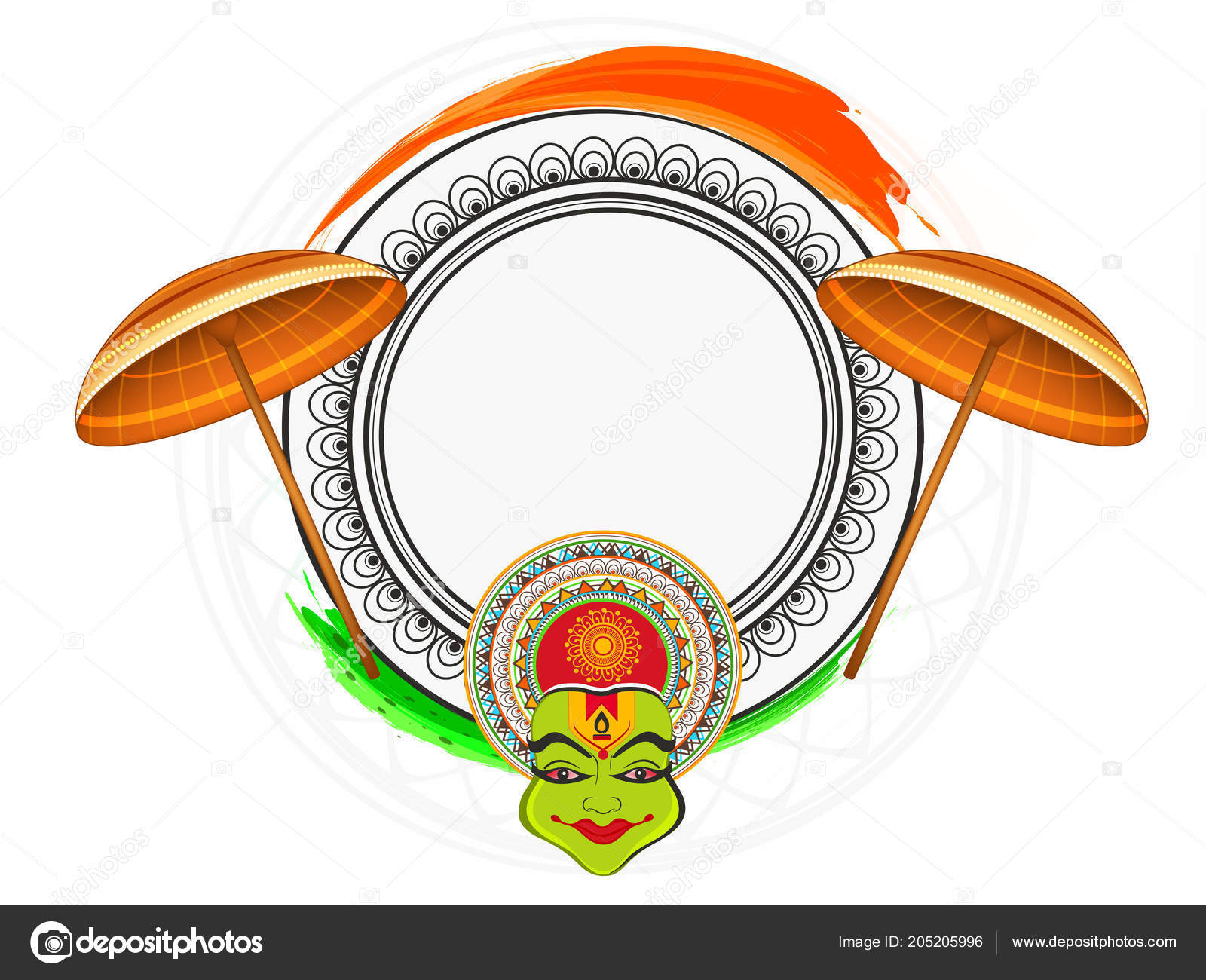 Happy Onam Background South India Harvest Festival Background Happy Onam  Stock Vector Image by ©NeKiArt #205205996