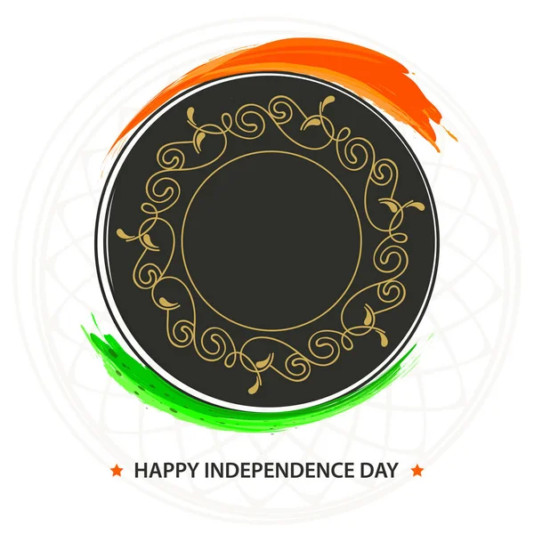 Szczęśliwy Dzień Niepodległości Indii Festiwalu Tematu Elegancki Flaga Indian Dobry — Wektor stockowy