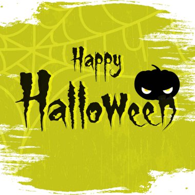 Yarasalar ve Cadılar Bayramı kutlamaları için korkutucu metin mutlu Halloween arka plan