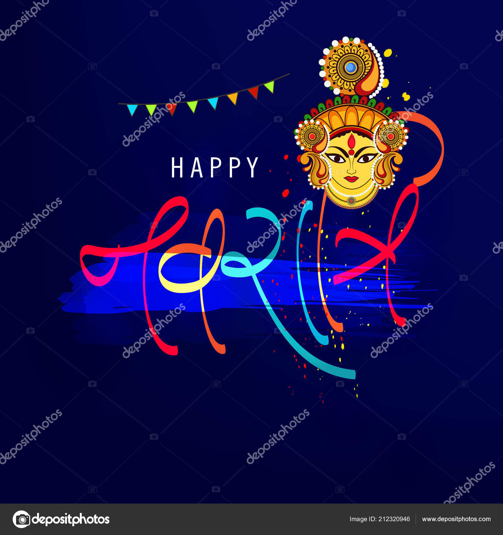 Vector Illustration Happy Navratri Celebration Poster Banner Background  Stock Vector Image by ©NeKiArt #212320946