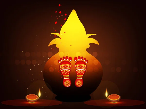 Vector Creativo Ilustración Para Happy Dhanteras — Vector de stock