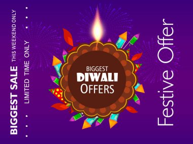 En büyük Diwali afiş havai fişek ile sunar