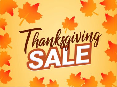 Tatil kutlama kartı renkli vektör Illustration. Şükran günü kartı şablonu yazıt ile 