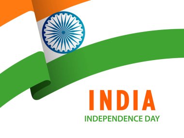 Hindistan Bağımsızlık günü kartı şablonu 