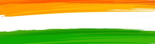 Banner Gemaakt Indiase Vlag Kleuren — Stockvector
