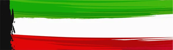 Kuwait Nationalflaggen Design Auf Grundigem Hintergrund Für Fröhlichen Kuwaitischen Nationalfeiertag — Stockvektor