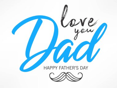 Yaratıcı Mutlu Babalar Günü Tebrik Kartı, baba yazıt seviyorum