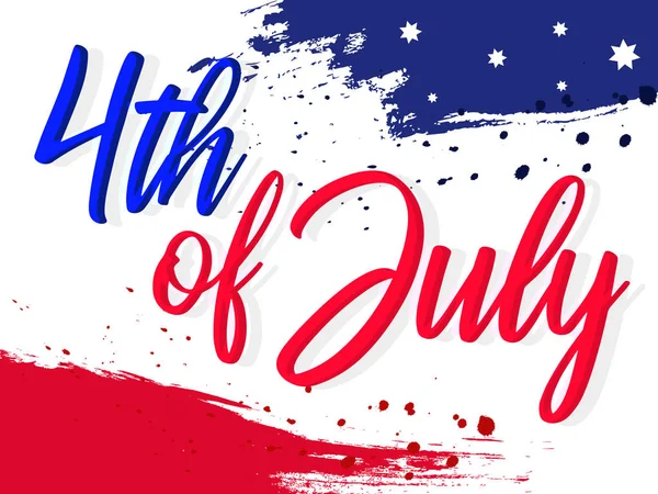 Πανό Για Την Ημέρα Της Ανεξαρτησίας Αμερικανικές Ομοσπονδιακές Διακοπές Απεικόνιση — Διανυσματικό Αρχείο