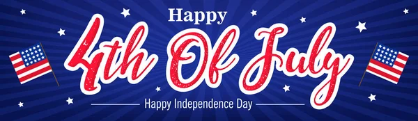 Вітальна Листівка День Незалежності Американський Федерального Свята — стоковий вектор