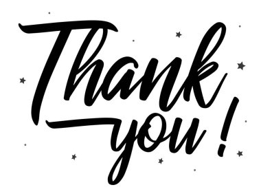 Teşekkür ederim. El çizimi yaratıcı yazı ve fırça kalem harfleri, bayram tebrik kartları ve davetiyeler için tasarım