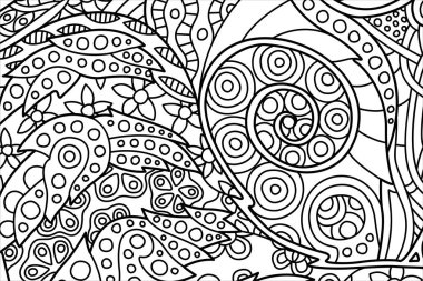 Beautiful beyaz arka plan tarihinde spiral ile kitap sayfa boyama