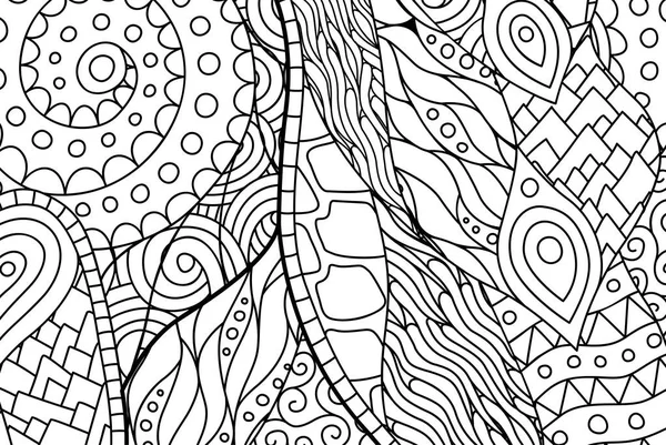 Pagina de carte de colorat dreptunghi alb-negru — Vector de stoc