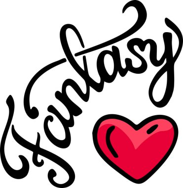 Küçük resim fantezi ve pembe kalp yazı ile