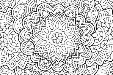 Güzel kitap sayfa soyut desen ile boyama