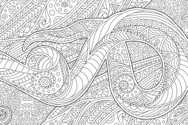 Kitap sayfa sallayarak soyut desen ile boyama