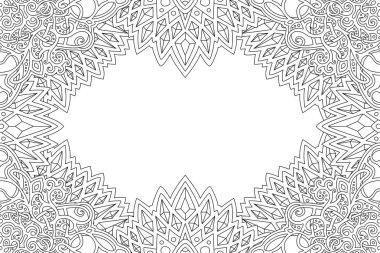 Doğrusal kenarı olan Zen sanatı ve boşluk kopyala