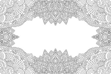 Kenar ile boyama kitabı sayfası için sanat