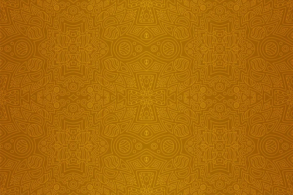 Arte abstracto dorado con patrón lineal sin costuras — Vector de stock