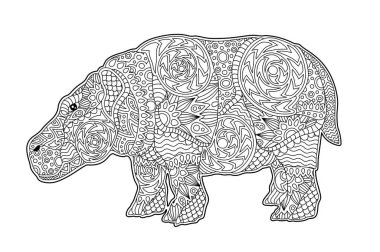 Karikatür dev ile kitap sayfası boyama için Sanat