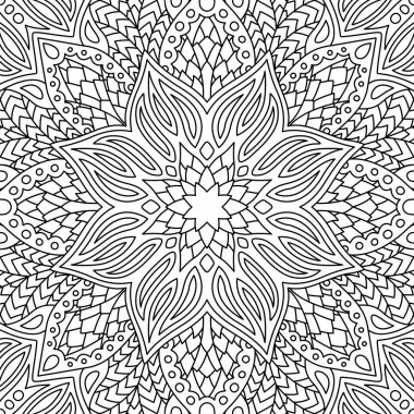 Büyük çiçek ile lineer çiçek dikişsiz desen